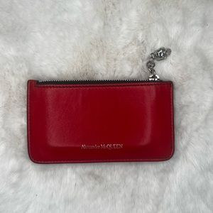 Small Red Alexander McQueen Wallet/Card Holder